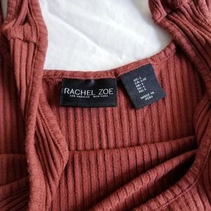 Rust Colored Ribbed Tank ◇ 90's